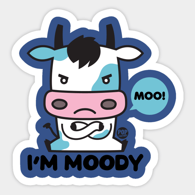 MOODY Sticker by toddgoldmanart